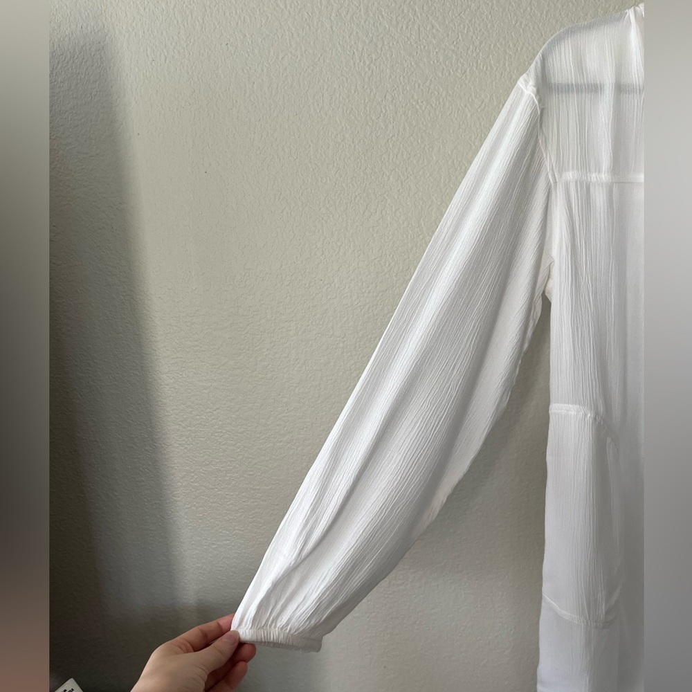 Prana Fernie Long Sleeve Button Down Shirt in White Women's Size XS - Picture 8 of 17